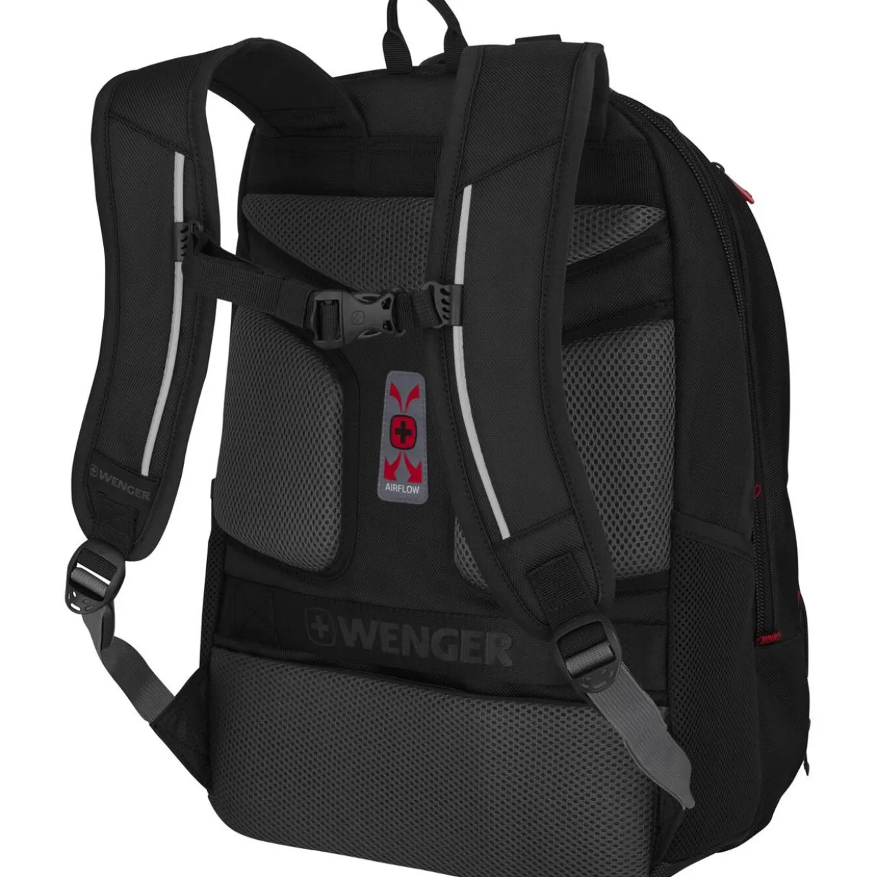 Wenger Carbon Pro Business Backpack with 15.6" Laptop Sleeve and Tablet Pocket, Black, 653129