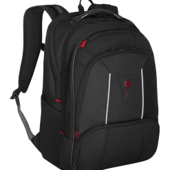 Wenger Carbon Pro Business Backpack with 15.6" Laptop Sleeve and Tablet Pocket, Black, 653129