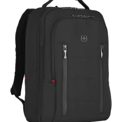 Wenger City Traveler, Carry-On 16 Laptop Backpack w/ 12 Tablet Pocket, Black