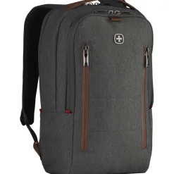 Wenger City Upgrade 16 Laptop Backpack w/ Cross Body Day Bag, grau