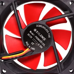 Xilence XF037 XPF80.R 80x80x25mm 1500 U/min 17 dB(A) schwarz/rot