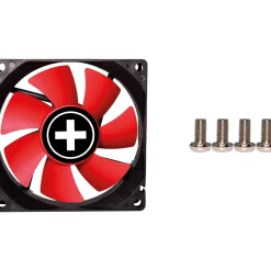 Xilence XF037 XPF80.R 80x80x25mm 1500 U/min 17 dB(A) schwarz/rot