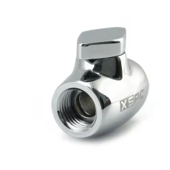 XSPC Absperrhahn mit 2x G1/4 Zoll IG - chrome