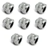 XSPC Anschluss G1/4" auf 14mm Hardtube, chrome - 8 Stück