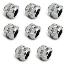 XSPC Anschluss G1/4" auf 14mm Hardtube, chrome - 8 Stück