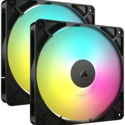 140x140x25mm Corsair Acc Fan RS140 ARGB PWM 2x14cm black