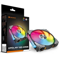 120x120x28mm Cougar Apolar 120 ARGB, Schwarz