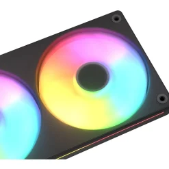 243,6x125x25mm Cougar Cougar Unity 240 ARGB schwarz 2x 120mm