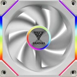 120x120x30mm Gamdias Lüfter ARGB PWM AEOLUS P2-1201 Weiß retail