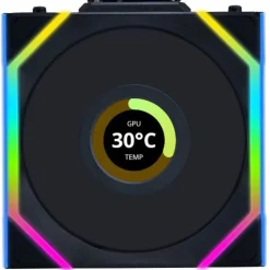 120x124x28mm Lian Li Lüfter 12SLLCD1W3B / Uni Fan SL 3-Pack Schwarz