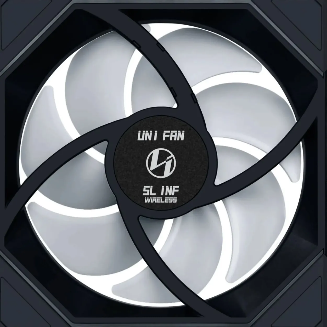 140x140x28mm Lian Li UNI FAN SL-INF Wireless Lüfter, ARGB, PWM - Reverse Blade schwarz