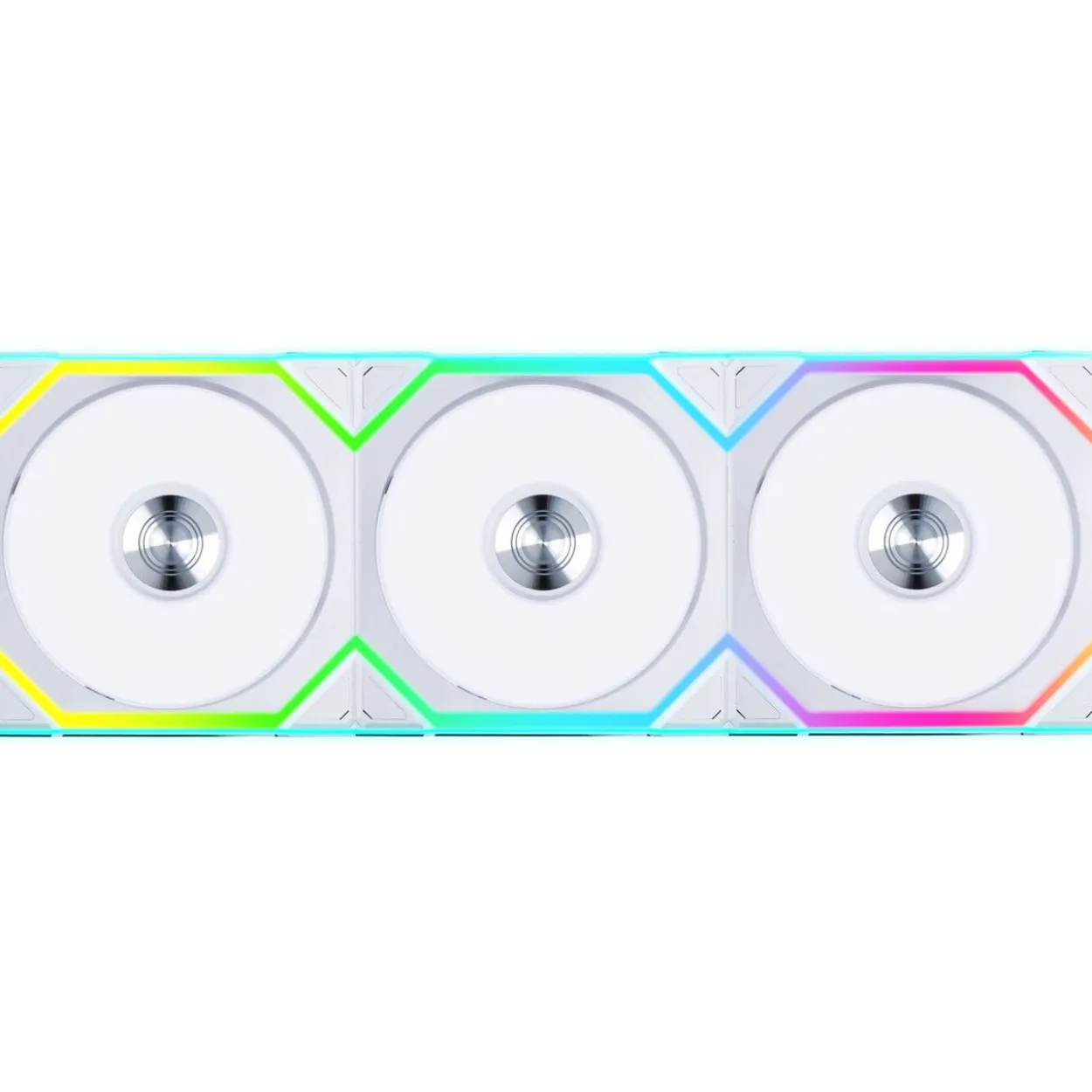 120x124,5x28mm Lian Li UNI FAN SL Wireless ARGB PWM Lüfter, 3er-Pack inkl. Controller - Reverse Blade, weiß