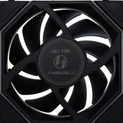 120x124x28mm Lian Li UNI FAN TL Wireless LCD Lüfter, ARGB, PWM - Reverse Blade, schwarz