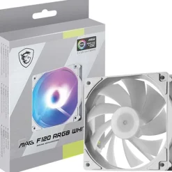 120x120x26mm MSI MAG F120 ARGB White Single Pack