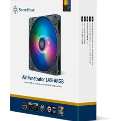 139x139x25mm Silverstone SST-AP140I-ARGB Air Penetrator 140i, ARGB - schwarz