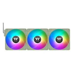 120x120x25mm Thermaltake CT120 EX ARGB Sync PC Cooling Fan Matcha Green 3 Fan Pack
