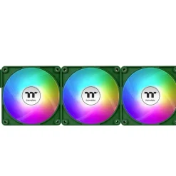 140x140x25mm Thermaltake CT140 EX ARGB Sync PC Cooling Fan Racing Green 3 Pack