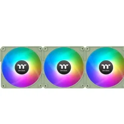 140x140x25mm Thermaltake CT140 EX Reverse ARGB Sync PC Cooling Fan Matcha Green 3 Fan Pack