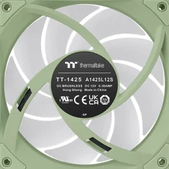 140x140x25mm Thermaltake CT140 EX Reverse ARGB Sync PC Cooling Fan Matcha Green 3 Fan Pack