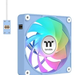 140x140x25mm Thermaltake CT140 EX Reverse ARGB Sync PC Cooling Fan Hydrangea Blue 3 Fan Pack