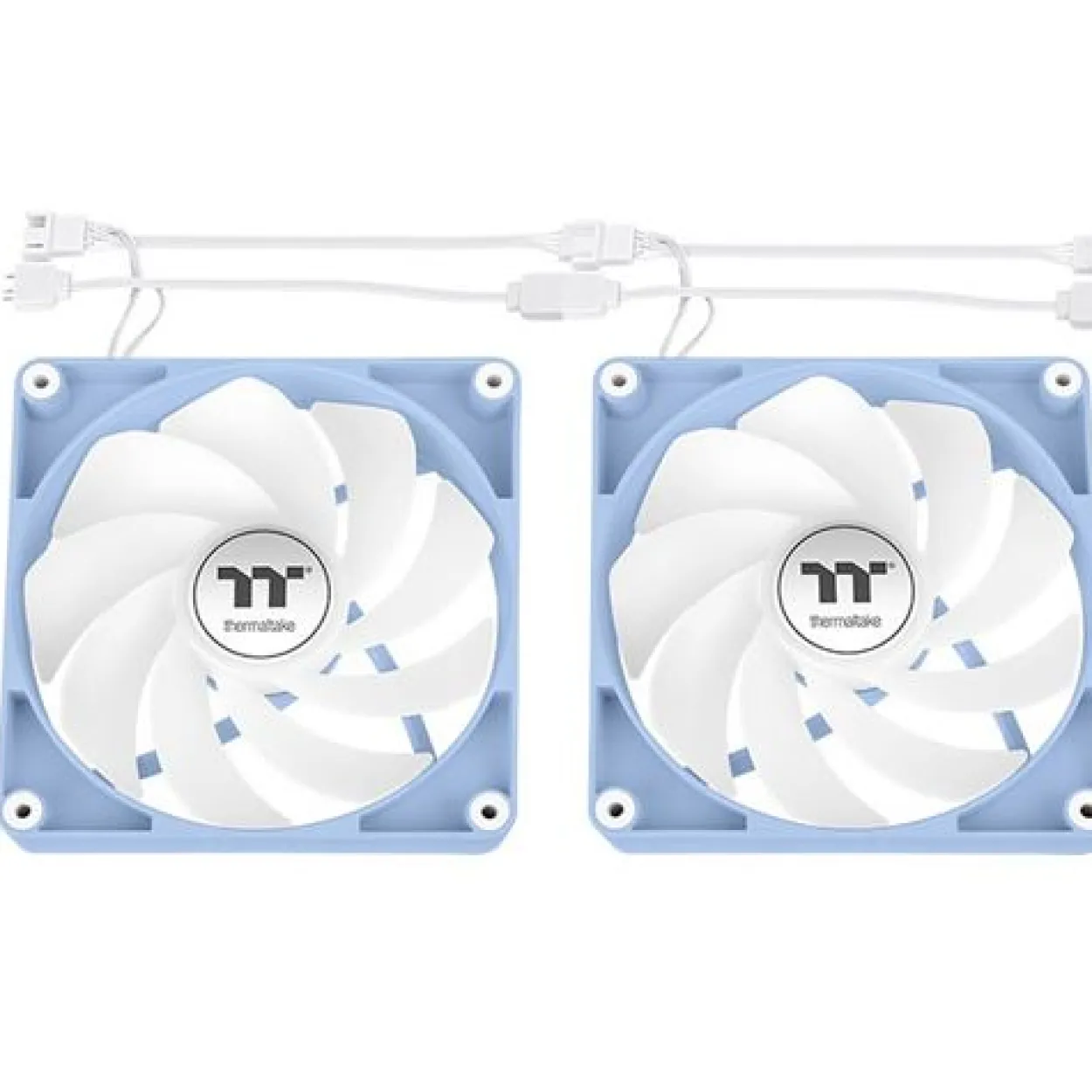140x140x25mm Thermaltake CT140 Reverse ARGB Sync PC Cooling Fan Hydrangea Blue 2 Pack