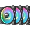 140x140x25mm Thermaltake Riing Duo 14 RGB Radiator Fan 3 Pack Dual Riing