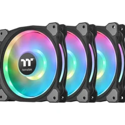 140x140x25mm Thermaltake Riing Duo 14 RGB Radiator Fan 3 Pack Dual Riing