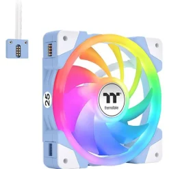 140x140x25mm Thermaltake SWAFAN EX14 ARGB PC Cooling Fan Hydrangea Blue TT Premium Edition 3 Fan Pack
