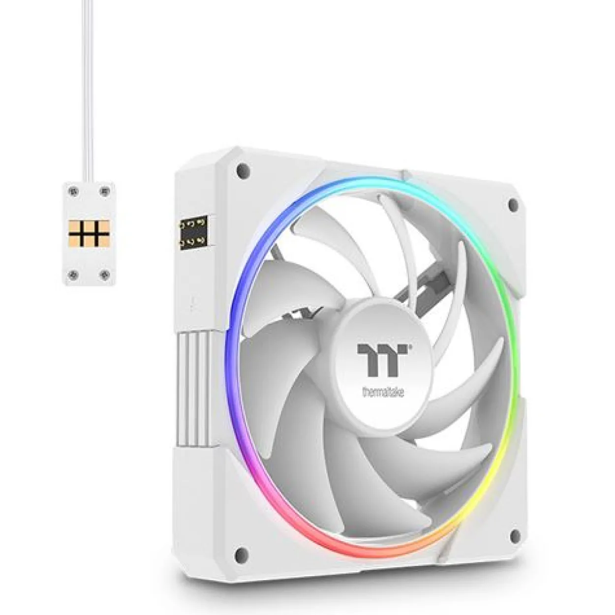 120x120x25mm Thermaltake TS120 EX RGB White 3er-Pack Fan White