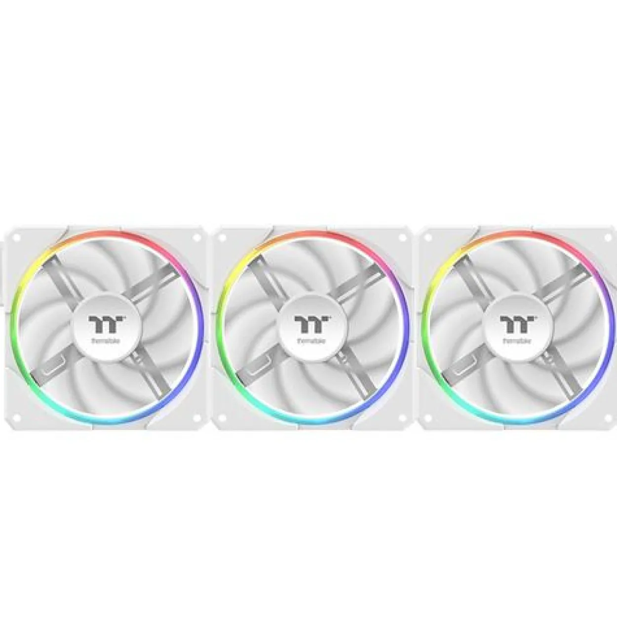 120x120x25mm Thermaltake TS120 EX RGB White 3er-Pack Fan White