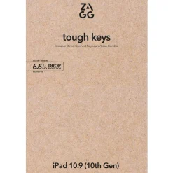 ZAGG TOUGH KEYS-APPLE-IPAD 10TH GEN/A16-BLACK-GERMAN (B2B B