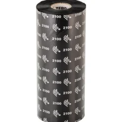 ZEBRA WAX RIBBON 156MMX600M 2100 HIGH PERFORMANCE WAX 25MM CORE 10/BOX