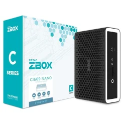 ZOTAC ZBOX CI669 Nano Barebone Intel Core i7-1355U 2XDDR5 SODIMM 1xSATA 1xM.2 Dual Lan WiFi 6 Blueatooth 5.2 4xUSB 3.1 1xUSB 2.0