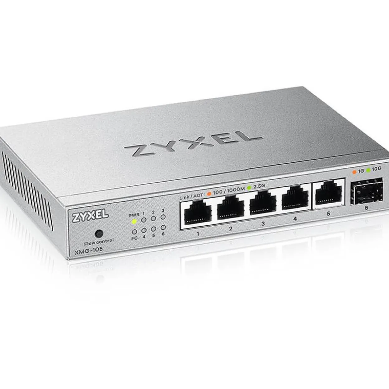 ZYXEL XMG-105 5 Ports 2.5G + 1 SFP+ MultiGig unmanaged Desktop Switch